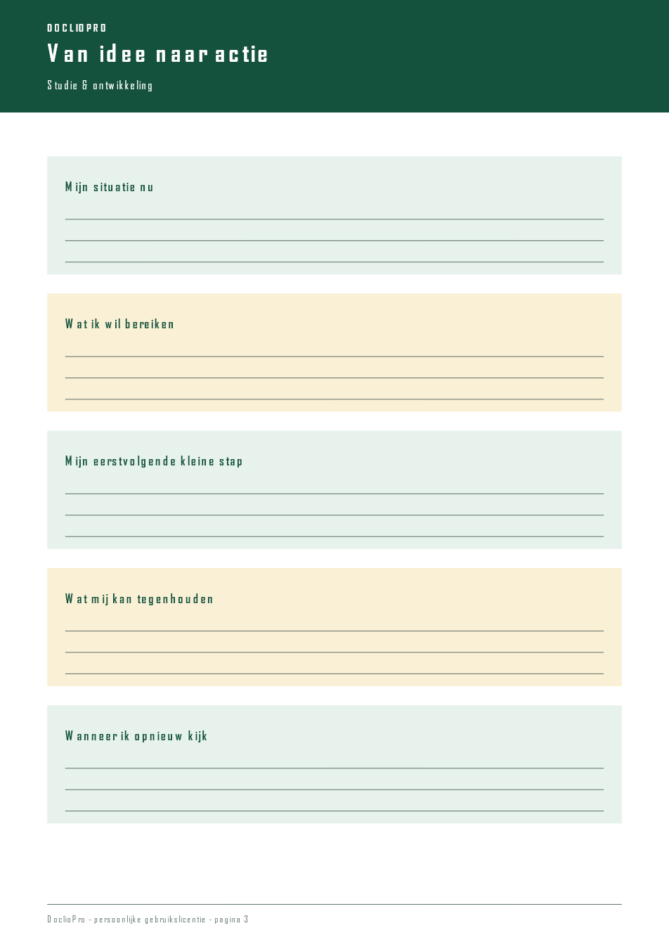 Inhoudsvoorbeeld 3 van Studie Weekplanner
