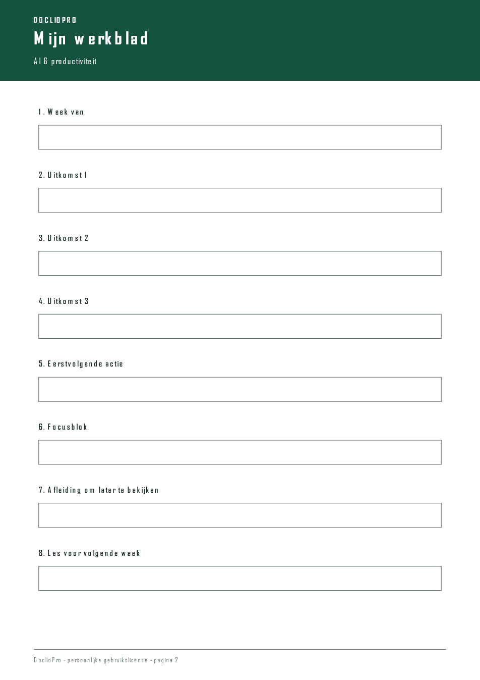 Inhoudsvoorbeeld 2 van Focus Workflow Toolkit